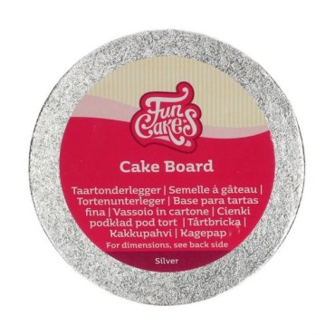 FunCakes Cake Board Silver 10cm 4mm CS-F80600