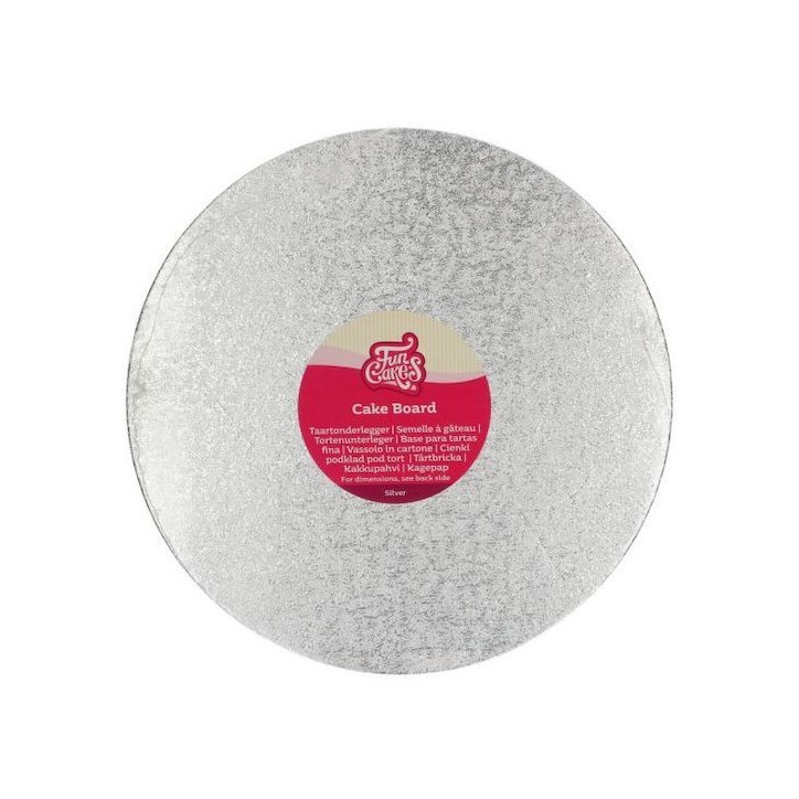 3mm Tortenplatte Rund Silber 27.9cm