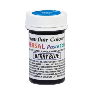 Sugarflair Universal Paste Color Berryblue 22g CS-A6601 - Koscher