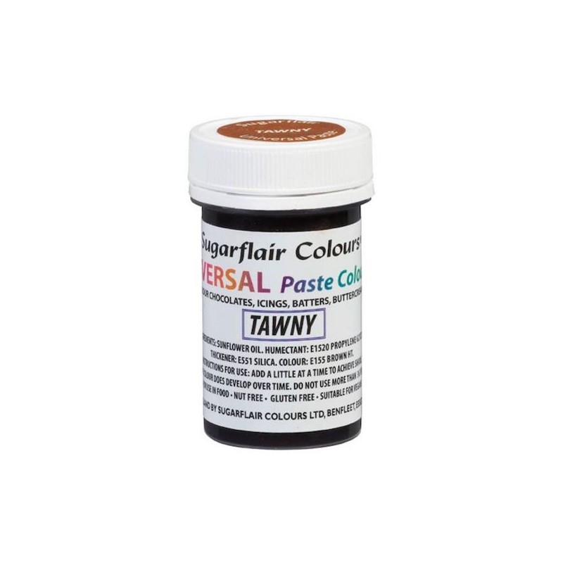 Sugarflair Universal Paste Colour Tawny, 22g