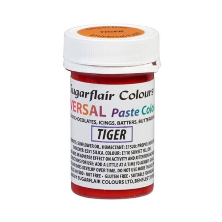 Sugarflair Universal Pastenfarbe Tiger Orange 22g CS-A6607