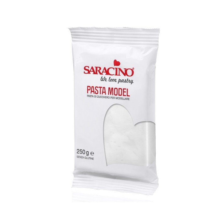 Saracino Pasta Model White 250g – Professional Modelling Paste for Sugar Flowers & Cake Toppers