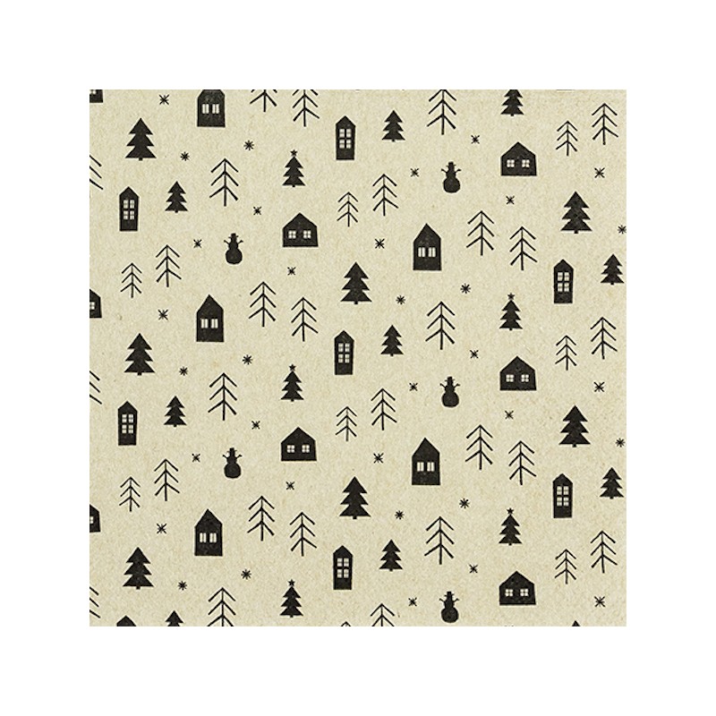 Home Fashion Paper Napkins Forest Cottage, 20 pcs