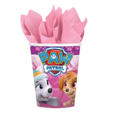 Paw Patrol Pink Paper Drinking Cups 250ml 8 Pcs SO-581665