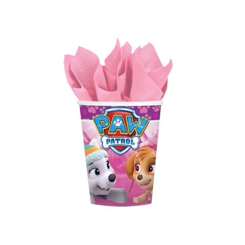 Amscan Paw Patrol Party Cups Pink, 8 pcs