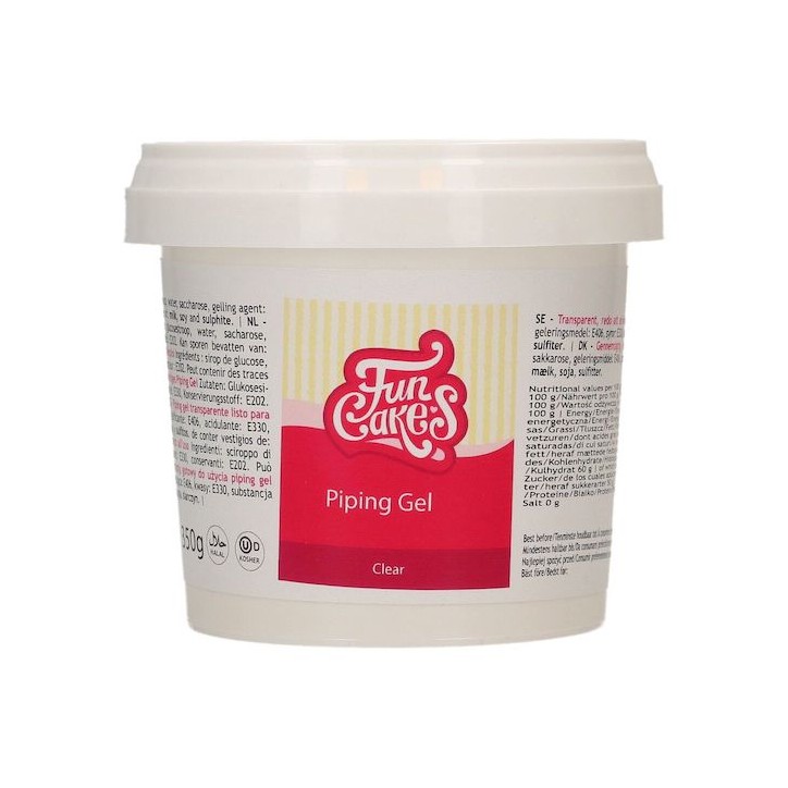 FunCakes Clear Piping Gel 350g – Transparent Cake Decorating Gel