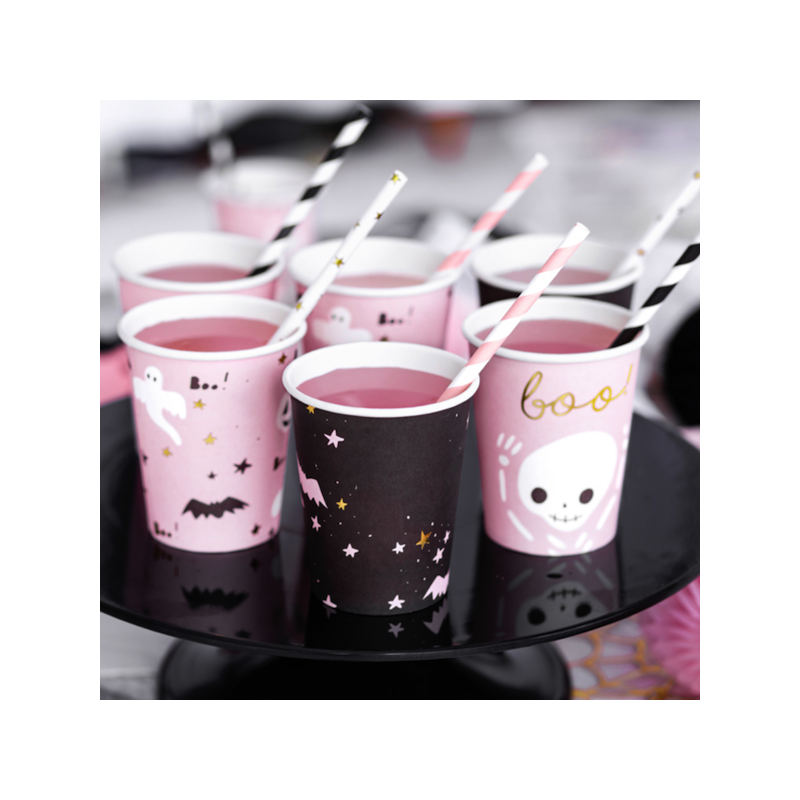 PartyDeco Halloween Boo! Party Cup, 6 pcs