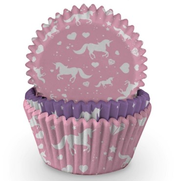 Einhorn Cupcake Förmchen Lila/Pink J137