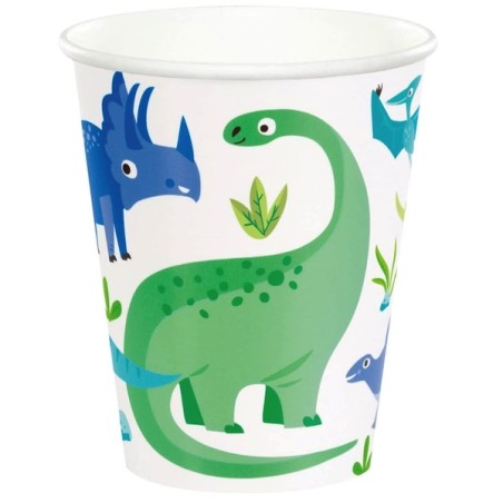Unique Party Dinosaur Party Cups Blue-Green UP-82215