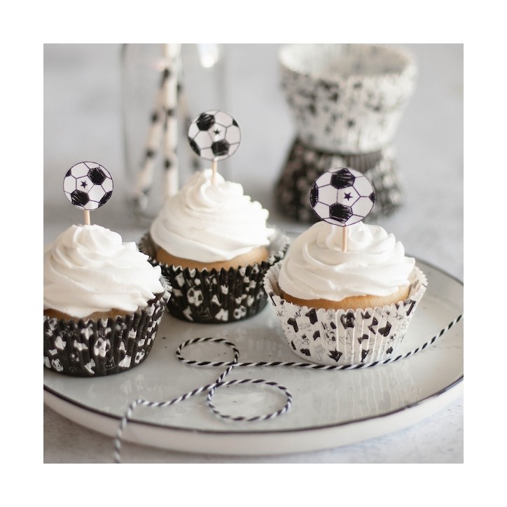 Städter Fussball Cupcake Papierförmchen – 50 Stück für EM & Geburtstage