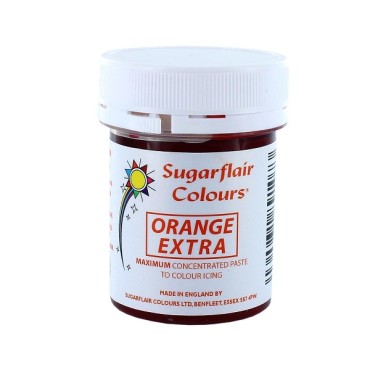 Orange Extra Lebensmittelfarbe Maximum Concentrated Paste Colour von Sugarflair Colours