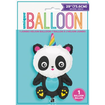 Folienballon Pandacorn Regenbogen 71cmx45cm UP-54989