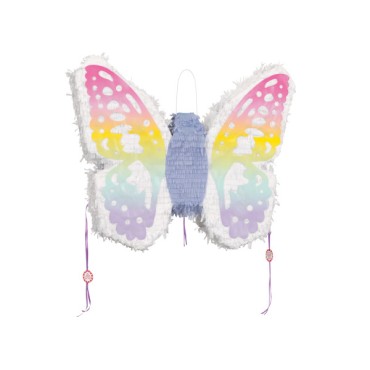 Unique Party Schmetterling-Pinata Pastell 49x48cm UP-68977