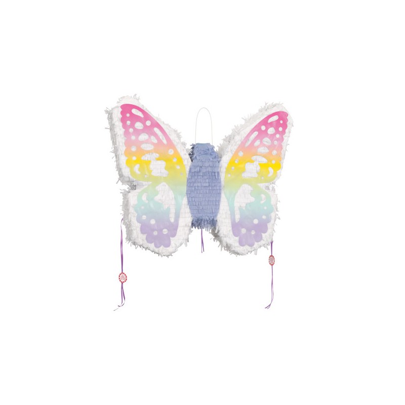 Unique Party Butterfly Pinata Pastel 49x48cm