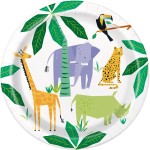 Unique Party Animal Safari Plates, 8 pcs