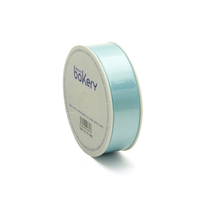 Decora Light Blue Satin Ribbon 25mm x 25m – Elegant Decorative Ribbon Decora Light Blue Satin Ribbon 25mm x 25m – Elegant Decorative Ribbon