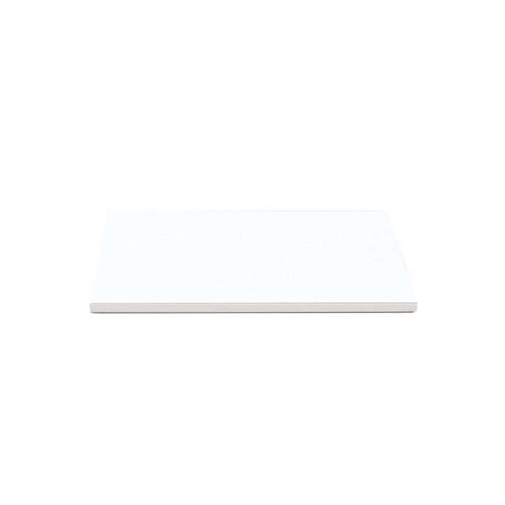 Weisse Tortenplatte Rechteckig 30×40 cm – stabile 12 mm Cake Drum für grosse Kuchen