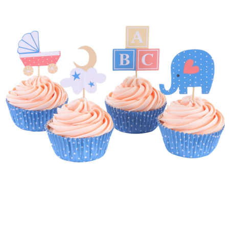 PME Cupcake Set New Baby Ligth Blue 24 Pieces PME-CUT23