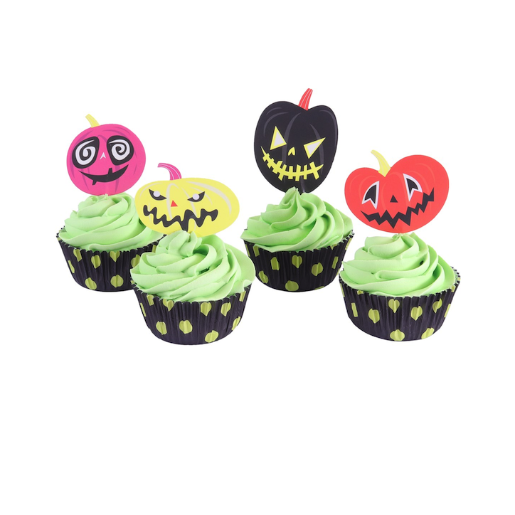 PME Cupcake Set Spooky Halloween Kürbis 24 Stück – Halloween Cupcake Förmchen PME Cupcake Set Spooky Halloween Kürbis 24 Stück – Halloween Cupcake Förmchen