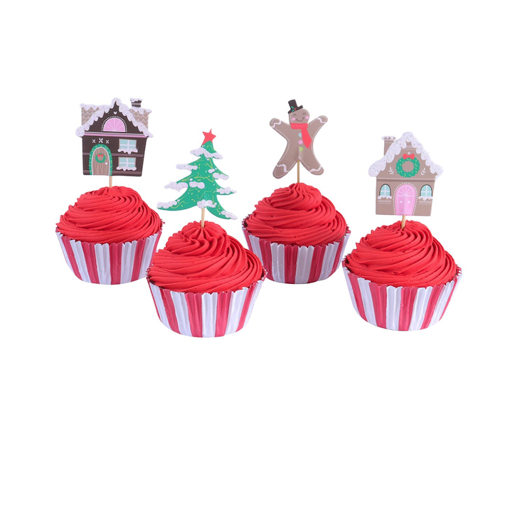 PME Cupcake Set Gingerbread Dorf 24 Stück – Weihnachts Cupcake Förmchen PME Cupcake Set Gingerbread Dorf 24 Stück – Weihnachts Cupcake Förmchen