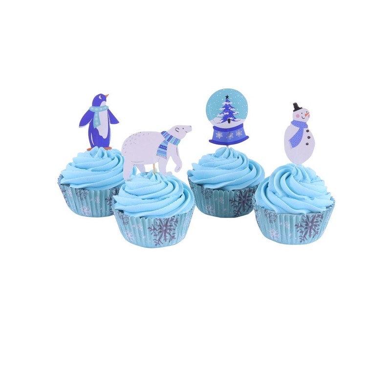 PME Cupcake Set Let it Snow, 24 pcs