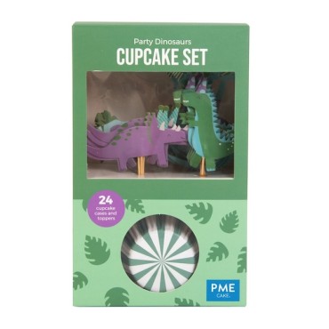 PME Cupcake Set Dinosaurs 24 Pcs PME-CUT17