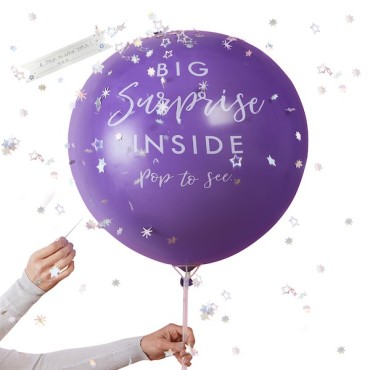 Ginger Ray Riesenballon Geschenküberraschung Violett GR-SG-119