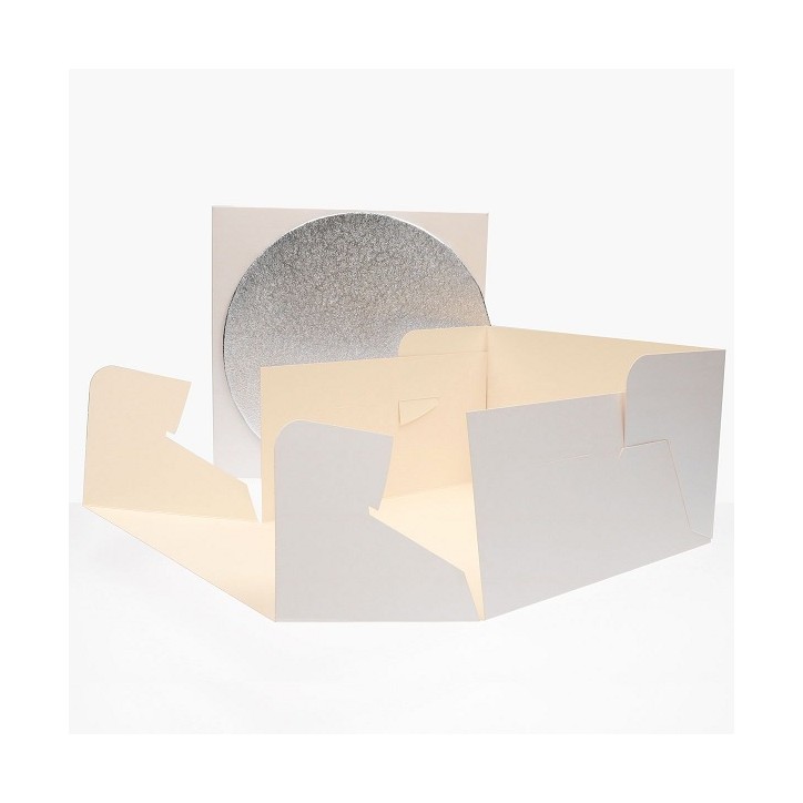 FunCakes Cake Box with Round Cake Board 25cm – Cake Transport Box