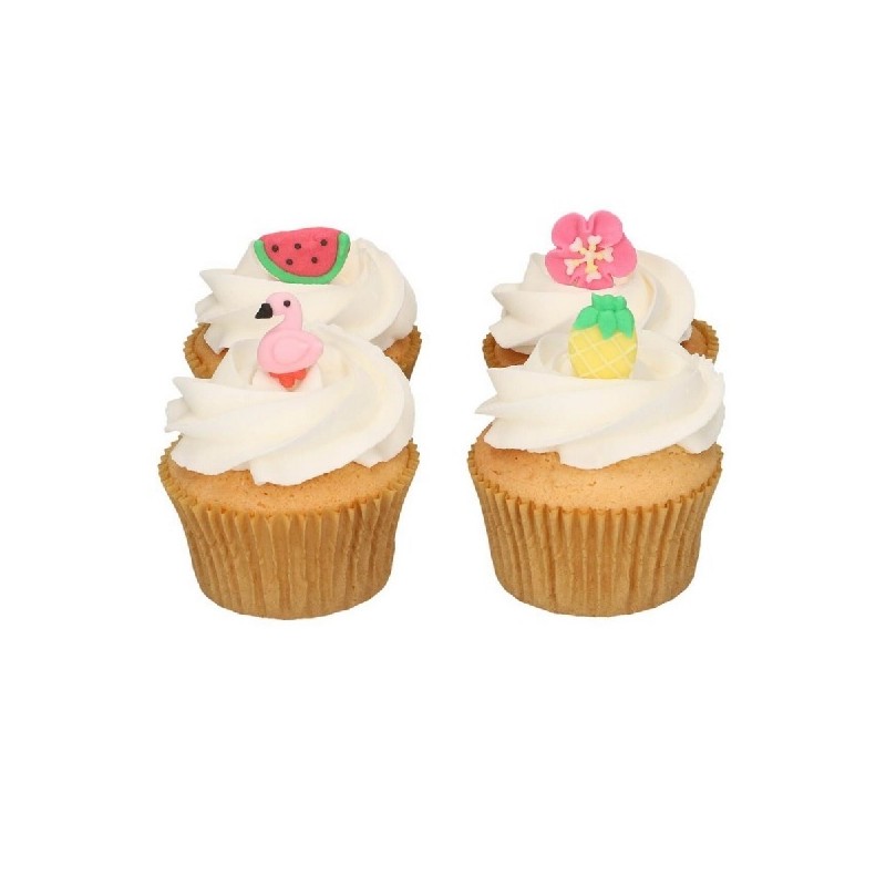 FunCakes Summer - Tropical  Sugar Decoration, 8 pcs