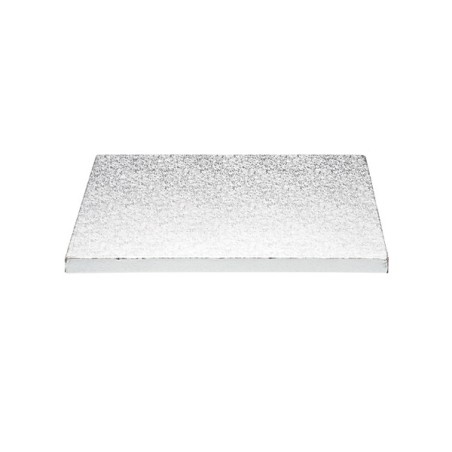 12mm Tortenplatte Viereckig Silber 33x33cm Cake Drum