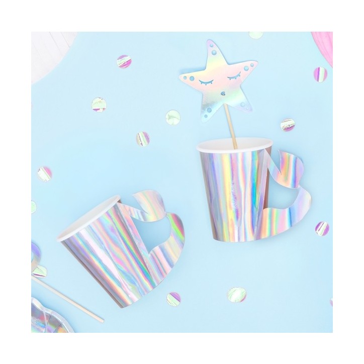 PartyDeco Mermaid Becher Meerjungfrau 220ml 6 Stück