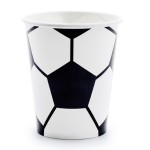 PartyDeco Soccer Party Cups, 6 pcs