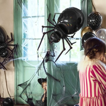 Glossy Spider Balloon - Halloween Decoration - Halloween Spider Foilballoon