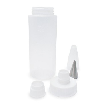 Glasurflaschen - 2er Set Quetschflaschen mit 2 Spritztüllen für Zuckerguss ScrapCooking SC5165