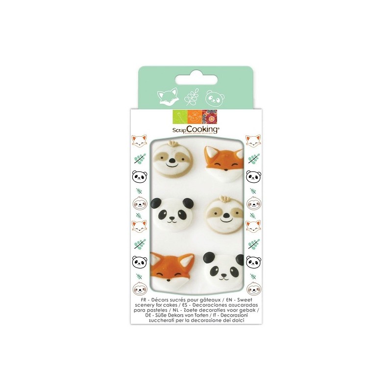 ScrapCooking Sugar Piping Set Sweet Animals, 6 pcs