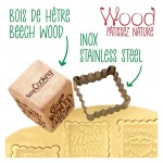 ScrapCooking Cookie Stamp Xmas Cutter with Wooden Embosser