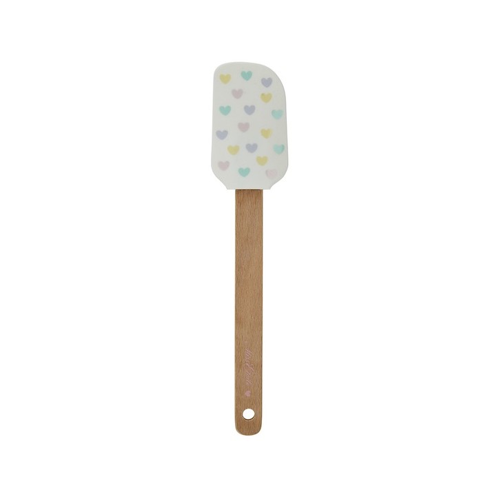 Miss Etoile Hearts Allover Bamboo Spatula 25cm
