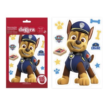 Gluten Free Paw Patrol Cake Decoration - Wafer Disc Chase Paw Patrol - Cake Disc Paw Patrol