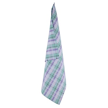 Miss Etoile tea towel checkered green-lilac 50x70cm ME-4975179