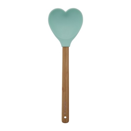 Miss Etoile Silicone Bambus Spatula Spoon Mint Heart 29cm ME-4976587