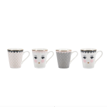 Miss Etoile Coffee Mugs Gift Set Lace, 4 Stk