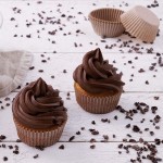 Zenker Sustainable Brown Cupcake Cases made of Cacao Shell, 40 pcs