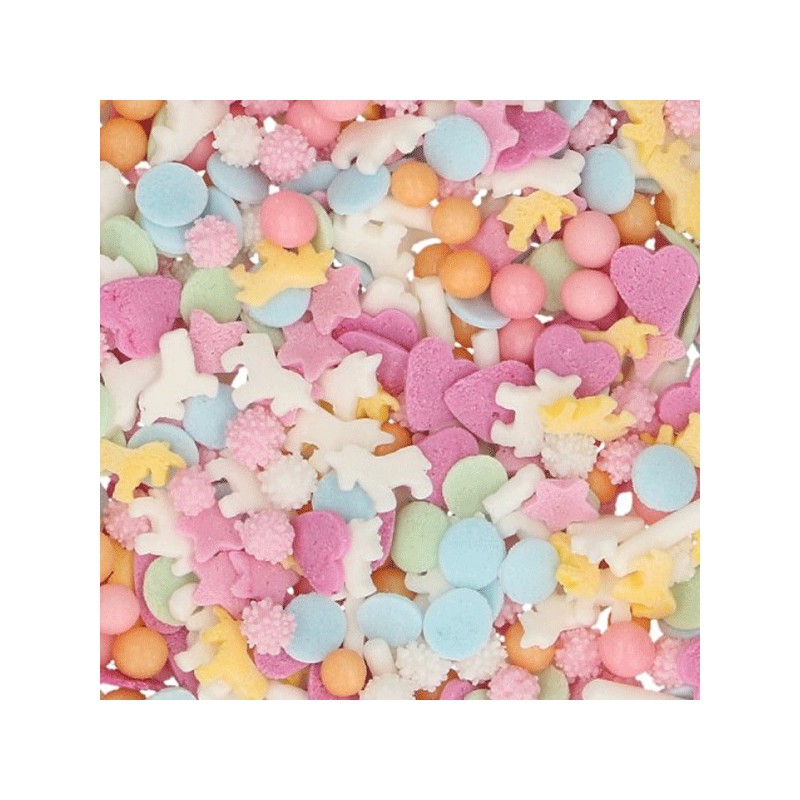 FunCakes Pastel Unicorn Medley Sugar Sprinkles, 50g