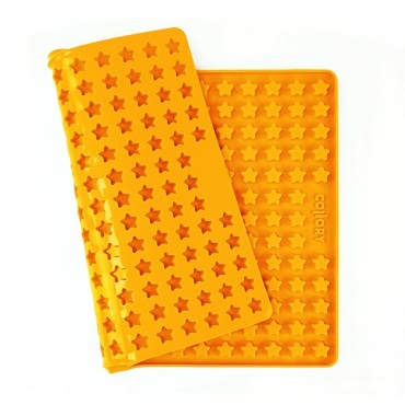 Bake Dog Treats - Make youe own Dog Biscuits - Dog Treats Baking Mat - Collory Silicone Baking Mat Orange Mini Stars 1.5cm CO-11