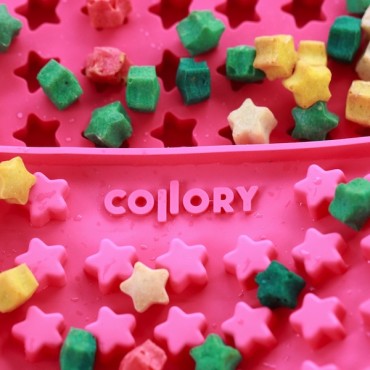 Collory Silicone Baking Mat Midi Stars Pink 3cm CO-1225