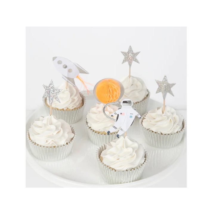Meri Meri Space Cupcake Decoration Set 48 Pieces