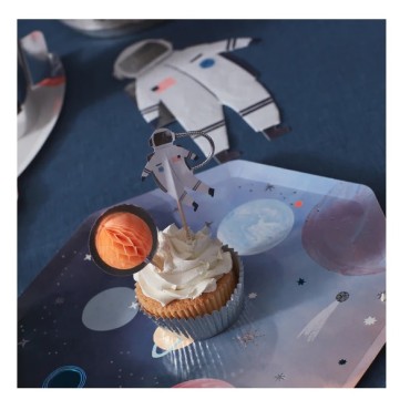 Space Cupcake Kit by Meri Meri - Space Party Treats - Out of Space Birthday Party Set