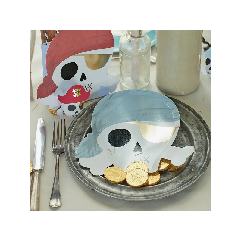 Meri Meri Pirates Plates, 8 pcs