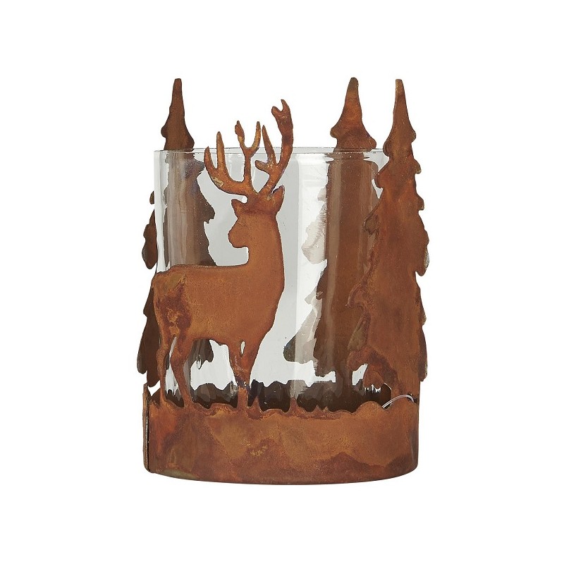 Ib Laursen Metal Candle Holder Forest