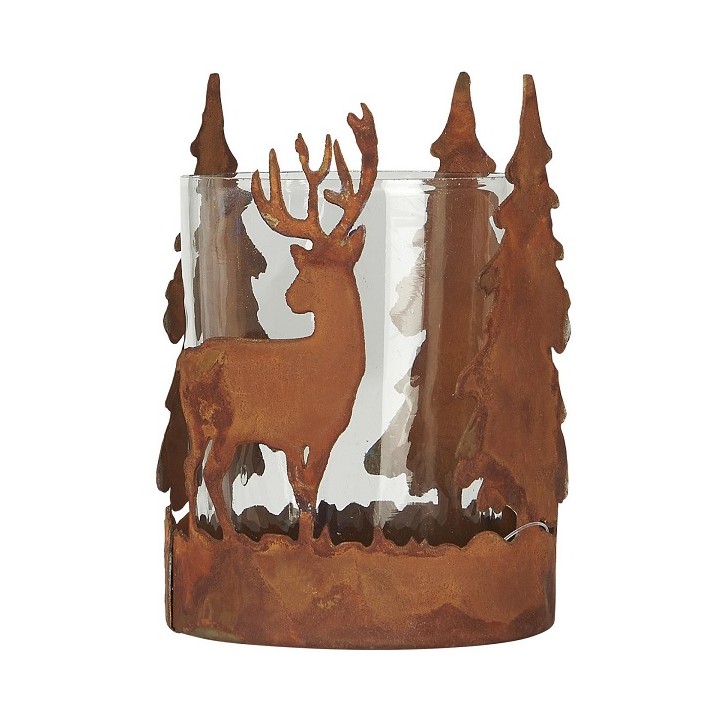 Ib Laursen Forest Candle Holder Glass Metal